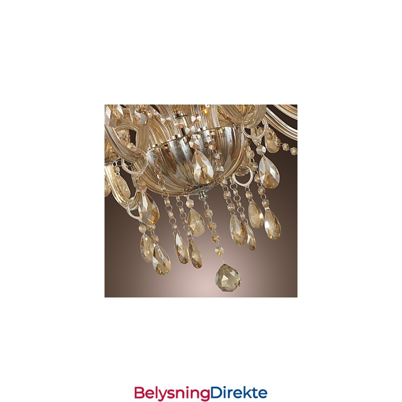 Lysekrone I Krystall, Luksuriøs, Moderne, 2-Etasjes, Stue, 12 Lys