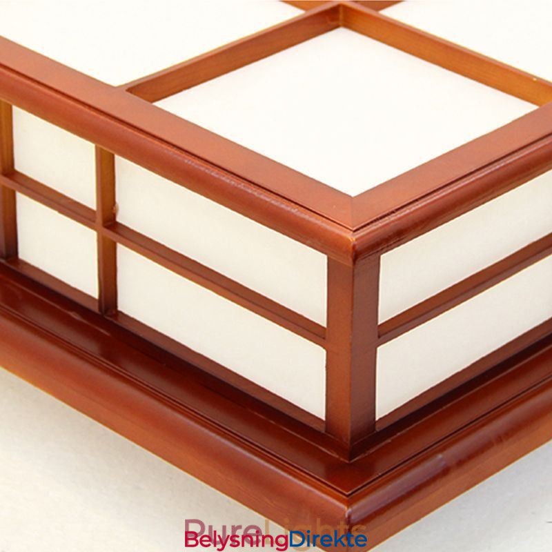 Taklampe I Tre I Retrostil, Innfelt