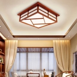 Taklampe I Retrostil, Firkantet, Innfelt