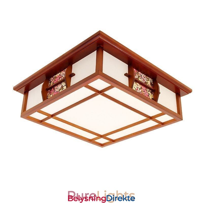 Retro Tre, Firkantet Taklampe Med Innfelt Tak