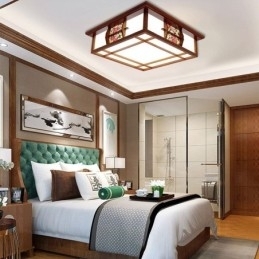 Retro Tre, Firkantet Taklampe Med Innfelt Tak