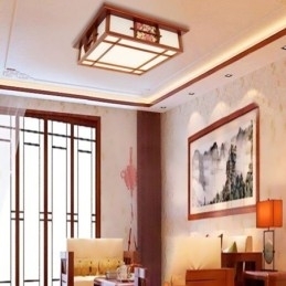 Retro Tre, Firkantet Taklampe Med Innfelt Tak