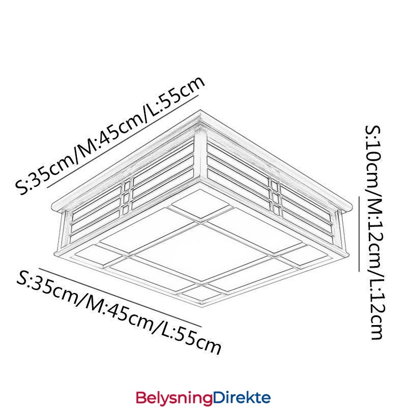 Retro Taklampe Dekorativ Taklampe I Tre