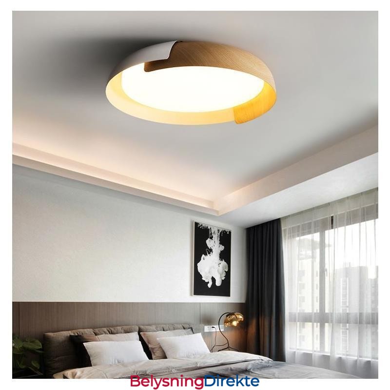 Moderne Taklampe I Akryl, Rund Taklampe