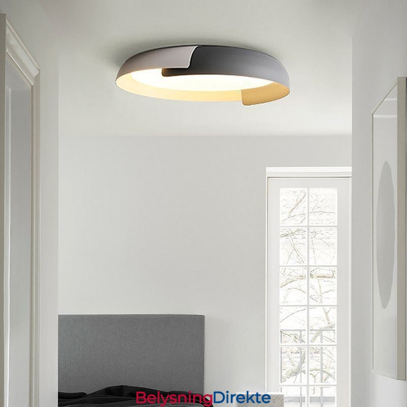 Moderne Taklampe I Akryl, Rund Taklampe