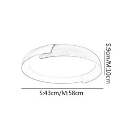 Moderne Taklampe I Akryl, Rund Taklampe