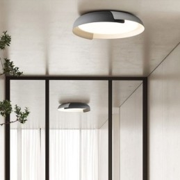 Moderne Taklampe I Akryl, Rund Taklampe