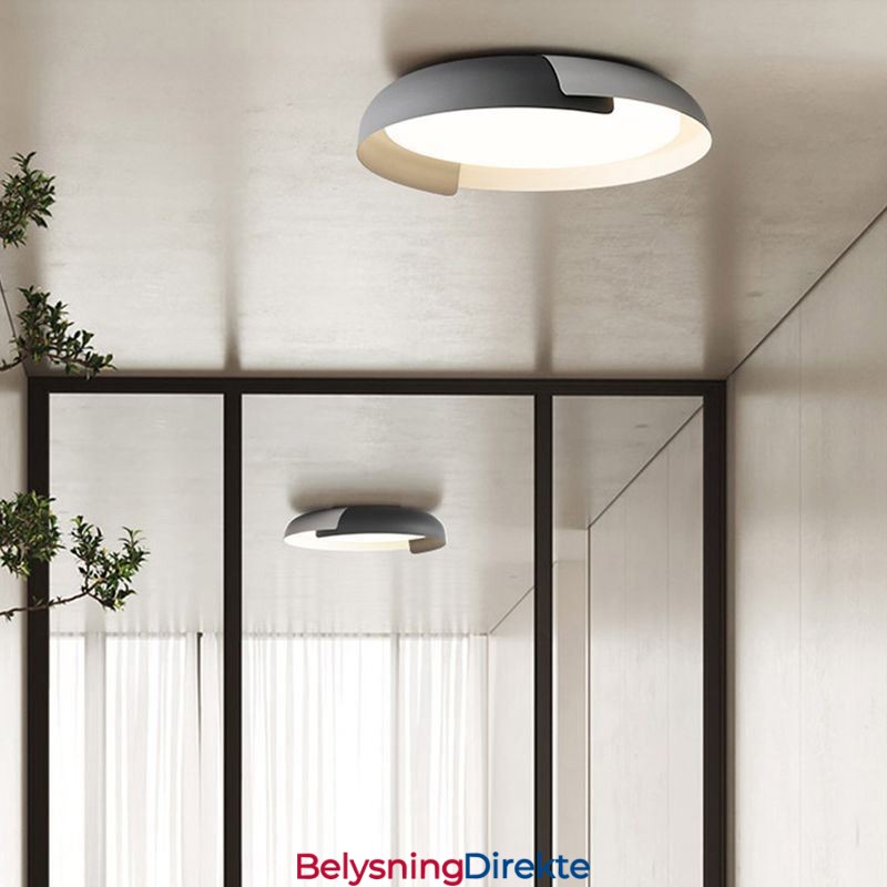 Moderne Taklampe I Akryl, Rund Taklampe