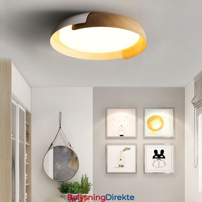 Moderne Taklampe I Akryl, Rund Taklampe