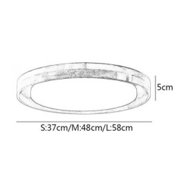 Moderne Taklampe I Tre, Rund Taklampe I Akryl