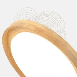 Moderne Taklampe I Tre, Rund Taklampe I Akryl