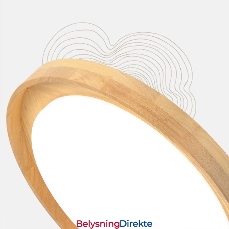 Moderne Taklampe I Tre, Rund Taklampe I Akryl