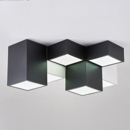 Moderne Taklampe Rubiks Kube Takbelysning