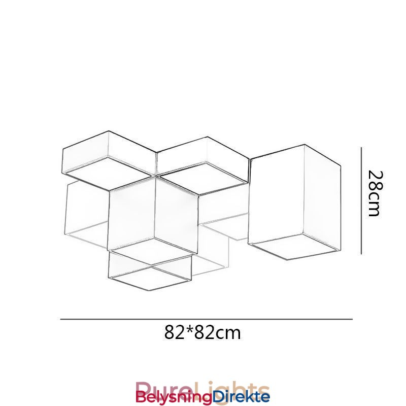 Moderne Taklampe Kubeformet Taklampe