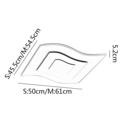 Moderne Taklampe Firkantet Akryl Innfelt