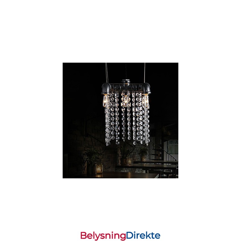 Lysekrone I Ministil I Rustikk Hyttestil I Retro Metall