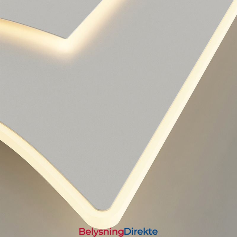 Moderne Taklampe Firkantet Akryl Innfelt