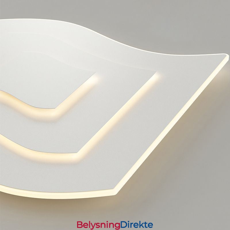 Moderne Taklampe Firkantet Akryl Innfelt