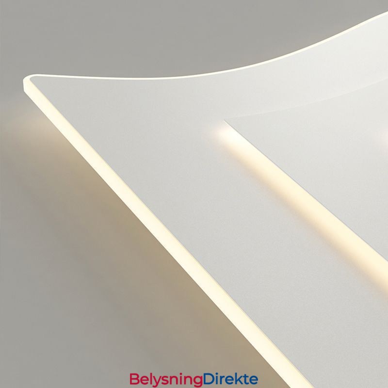 Moderne Taklampe Firkantet Akryl Innfelt