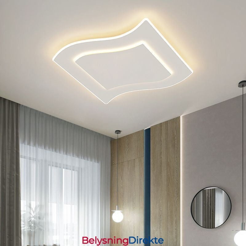 Moderne Taklampe Firkantet Akryl Taklampe