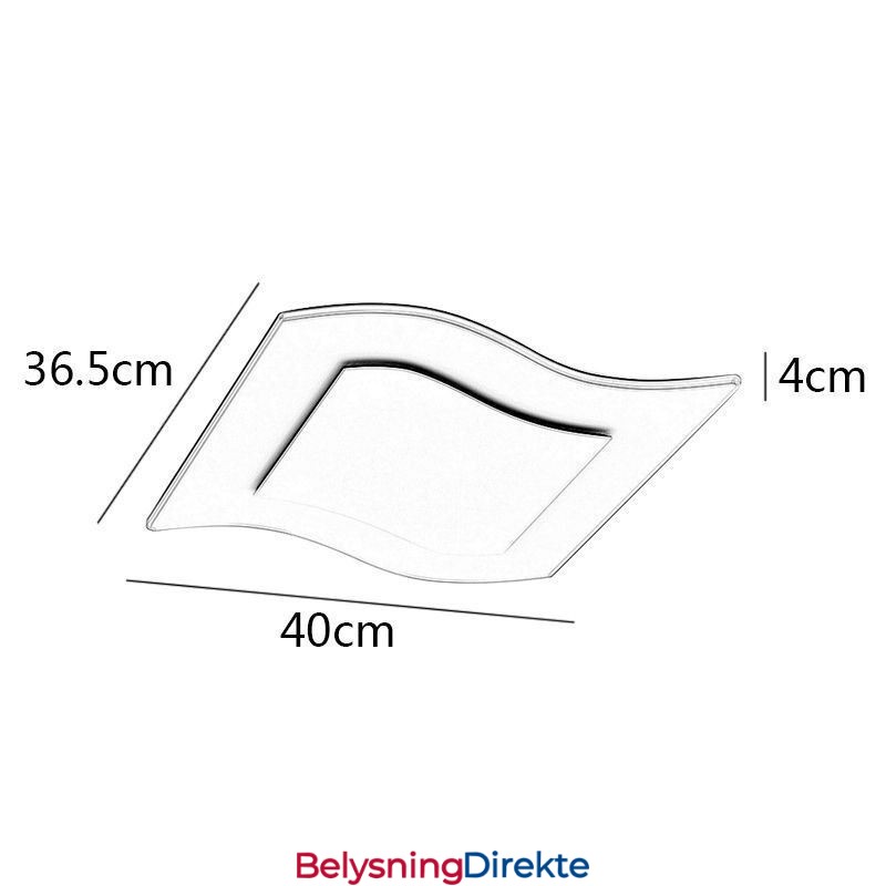 Moderne Taklampe Firkantet Akryl Taklampe