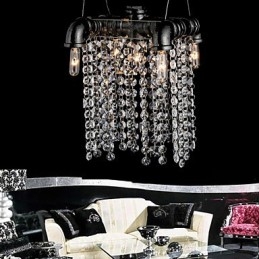 Lysekrone I Ministil I Rustikk Hyttestil I Retro Metall