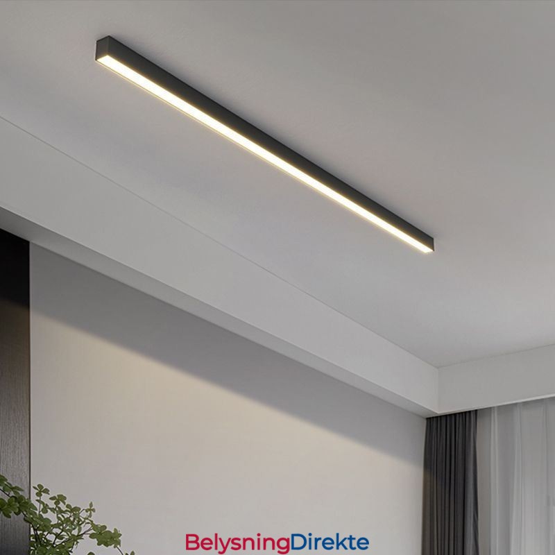 Moderne Taklampe Med Lang Stripe, Utenpåliggende Taklampe