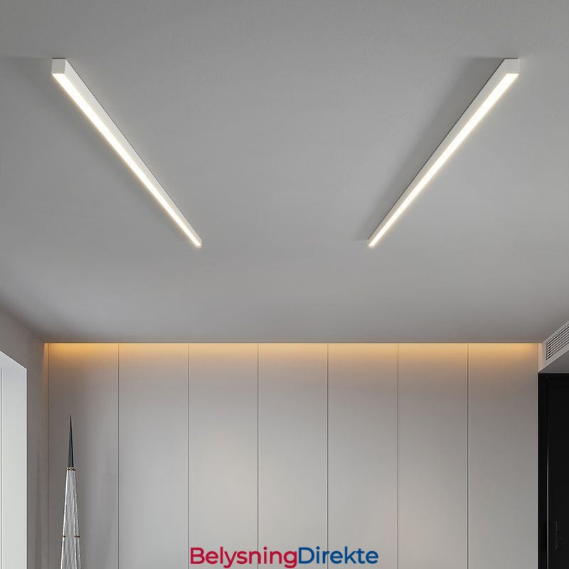 Moderne Taklampe Med Lang Stripe, Utenpåliggende Taklampe