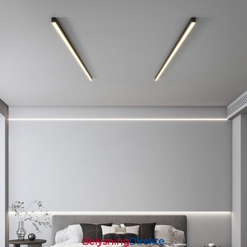 Moderne Taklampe Med Lang Stripe, Utenpåliggende Taklampe