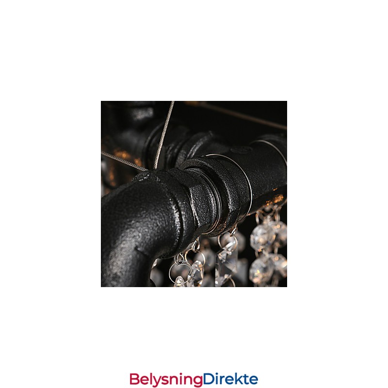 Lysekrone I Ministil I Rustikk Hyttestil I Retro Metall