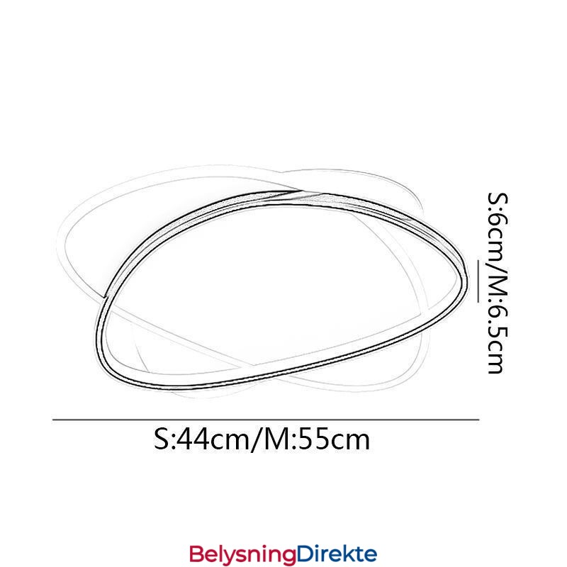 Moderne Taklamper Oval Taklampe