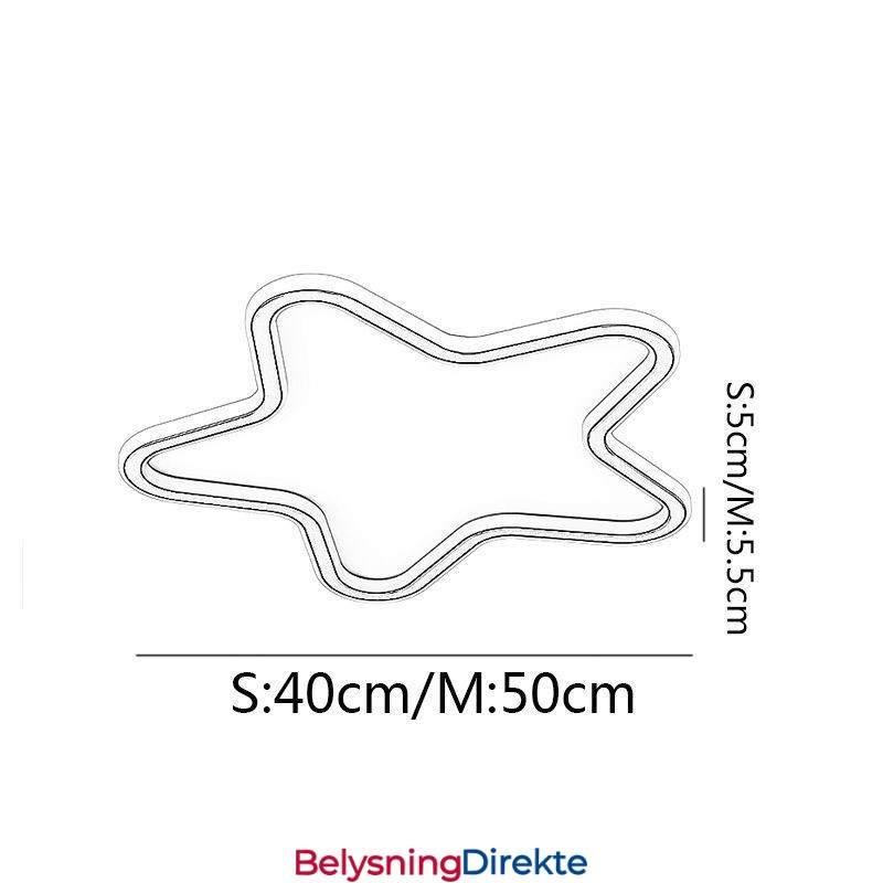 Moderne Taklampe Med Stjerneformet Taklampe