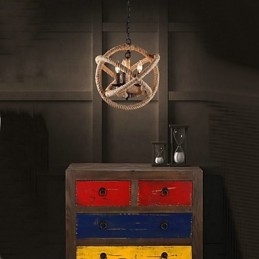 Landlig Mini-Stil Maleri Metalllysekrone