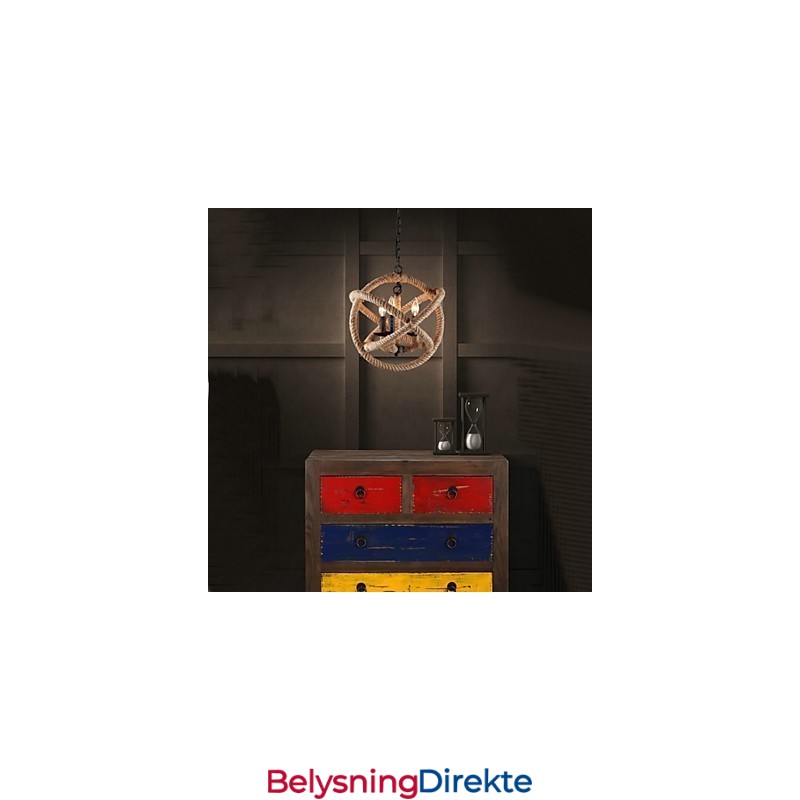 Landlig Mini-Stil Maleri Metalllysekrone