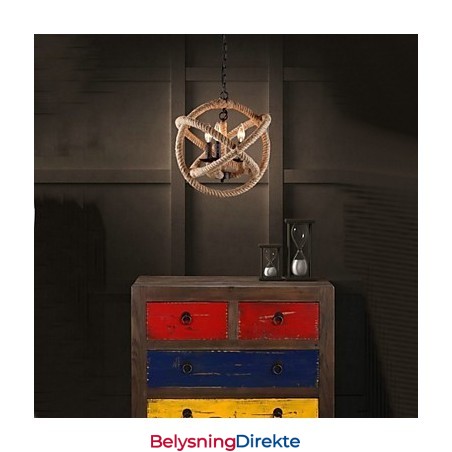 Landlig Mini-Stil Maleri Metalllysekrone