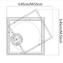 Moderne Taklampe Firkantet Geometrisk Akryl Taklampe