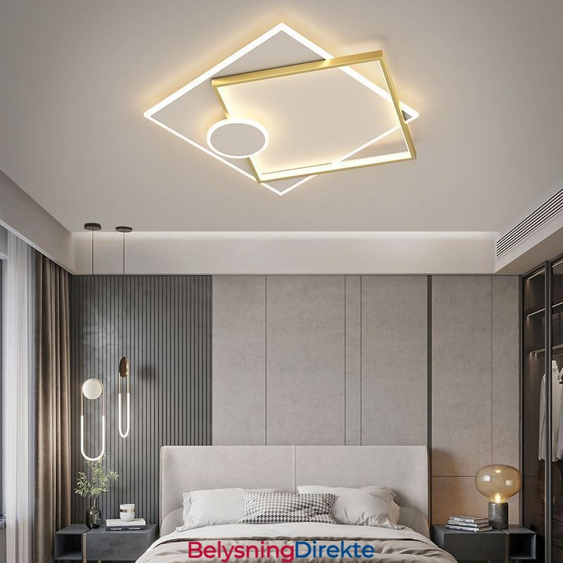 Moderne Taklampe Firkantet Geometrisk Akryl Taklampe