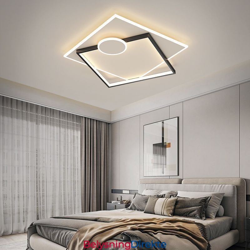 Moderne Taklampe Firkantet Geometrisk Akryl Taklampe