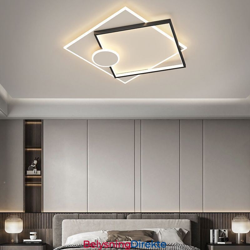 Moderne Taklampe Firkantet Geometrisk Akryl Taklampe