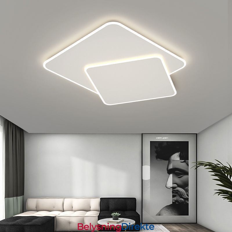 Moderne, Innfelt, Geometrisk, Firkantet Taklampe