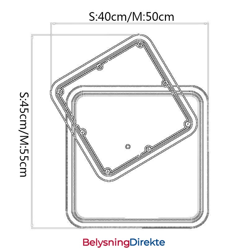 Moderne, Innfelt, Geometrisk, Firkantet Taklampe