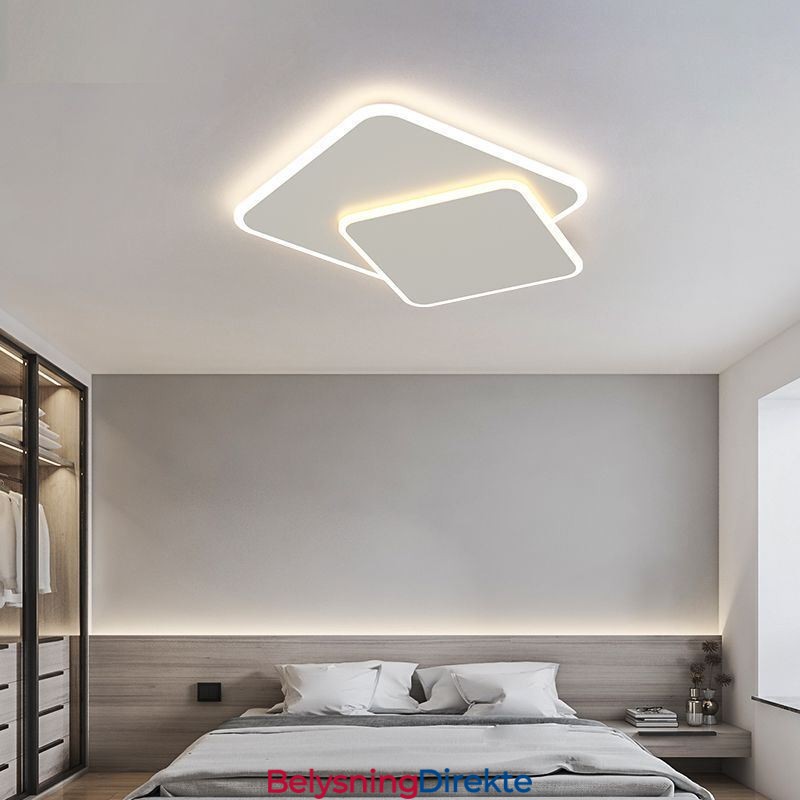 Moderne, Innfelt, Geometrisk, Firkantet Taklampe