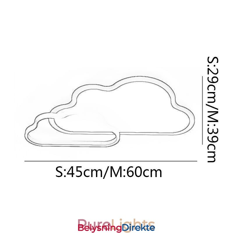 Moderne Taklampe Creative Cloud Dekorasjonslampe