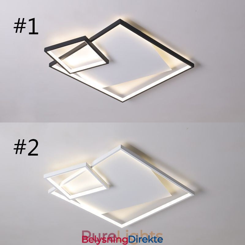 Moderne Taklampe Firkantet Innendørs Smart Belysningsarmaturer