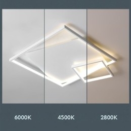 Moderne Taklampe Firkantet Innendørs Smart Belysningsarmaturer