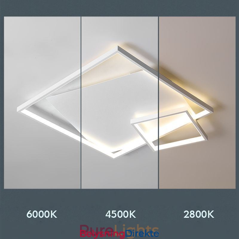 Moderne Taklampe Firkantet Innendørs Smart Belysningsarmaturer
