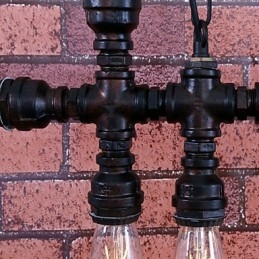 Vintage Maleri Metalllysekrone