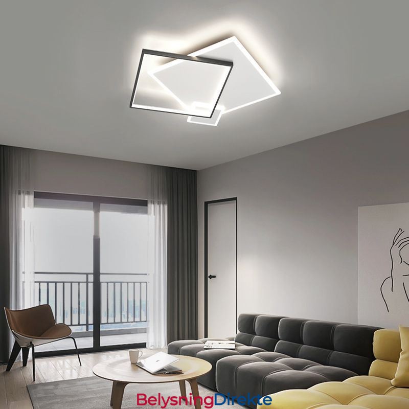 Moderne Taklampe Geometrisk Firkantet Taklampe