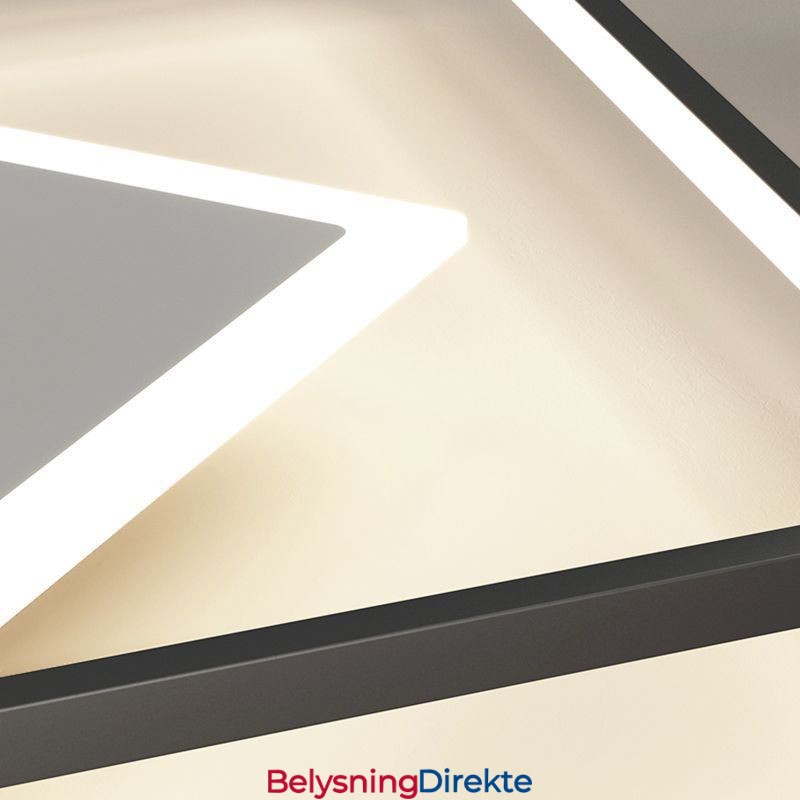 Moderne Taklampe Geometrisk Firkantet Taklampe