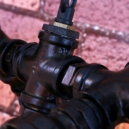 Vintage Maleri Metalllysekrone